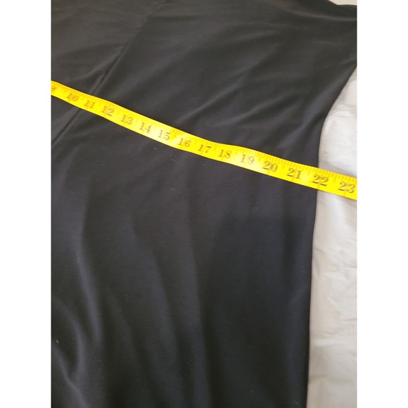 Nicole Miller New York Women SZ‎ XL black jersey knit jumpsuit relaxed fit crop - Picture 11 of 12